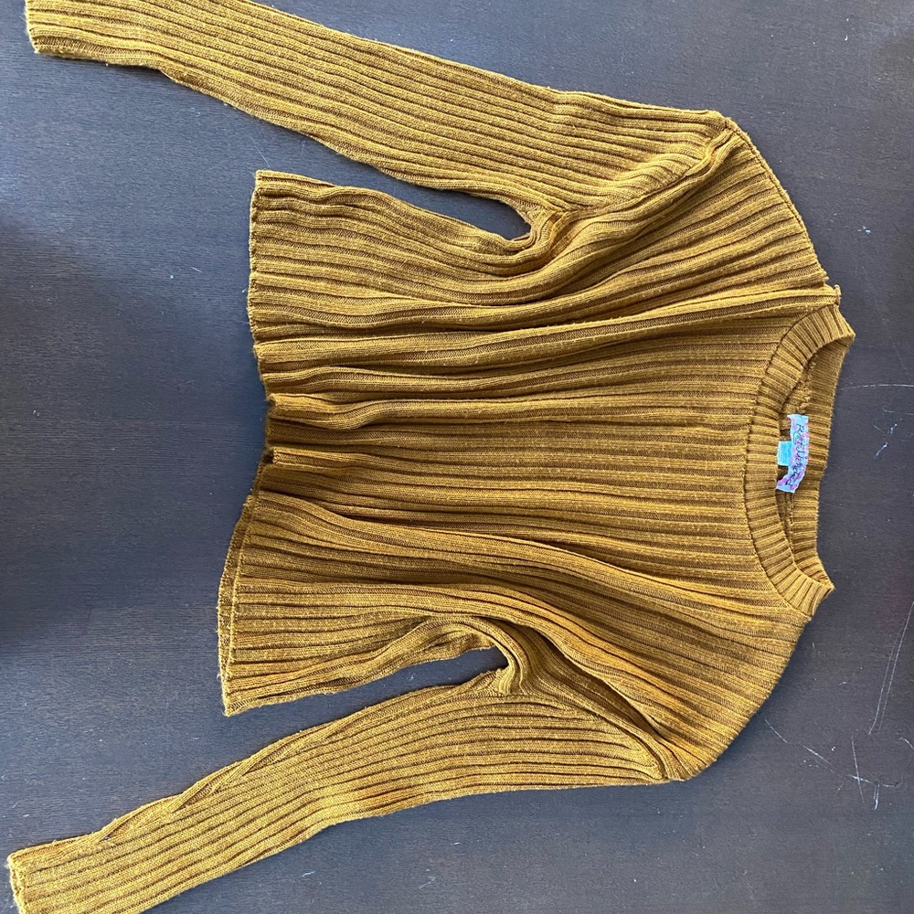 Mustard Ribbed Sweater